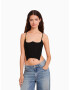 Bershka Top negru - Pled.ro