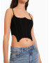 Bershka Top negru - Pled.ro