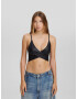 Bershka Top negru - Pled.ro