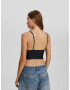 Bershka Top negru - Pled.ro