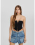 Bershka Top negru - Pled.ro