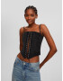 Bershka Top negru - Pled.ro