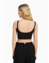 Bershka Top negru / alb - Pled.ro