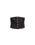 Bershka Top negru / alb - Pled.ro