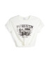 Bershka Tricou alb / alb murdar - Pled.ro