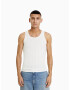 Bershka Tricou alb natural - Pled.ro