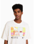 Bershka Tricou mai multe culori / alb - Pled.ro