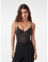 Bershka Tricou body negru - Pled.ro