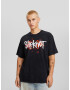 Bershka Tricou gri metalic / corai / alb - Pled.ro