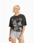 Bershka Tricou gri metalic / mai multe culori - Pled.ro