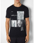 Bershka Tricou gri / negru / alb - Pled.ro