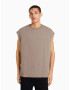 Bershka Tricou gri taupe - Pled.ro