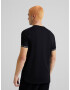 Bershka Tricou negru / alb - Pled.ro