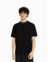 Bershka Tricou negru / alb - Pled.ro