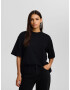 Bershka Tricou negru / alb - Pled.ro