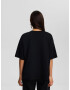 Bershka Tricou negru / alb - Pled.ro