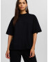 Bershka Tricou negru / alb - Pled.ro