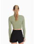 Bershka Tricou verde - Pled.ro