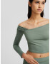 Bershka Tricou verde - Pled.ro