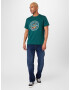 BILLABONG Tricou azur / verde petrol / portocaliu somon / alb - Pled.ro