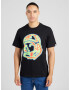 Billionaire Boys Club Tricou albastru porumbel / verde deschis / portocaliu neon / negru - Pled.ro