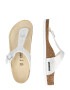 BIRKENSTOCK Sandale 'Gizeh' argintiu / alb - Pled.ro