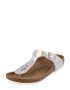 BIRKENSTOCK Sandale 'Gizeh' argintiu / alb - Pled.ro