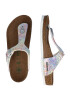 BIRKENSTOCK Sandale 'Gizeh' argintiu / alb - Pled.ro