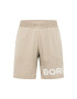 BJÖRN BORG Pantaloni sport bej / alb - Pled.ro