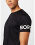 BJÖRN BORG Tricou funcțional negru / alb - Pled.ro