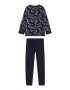 BLUE SEVEN Pijamale albastru marin / alb - Pled.ro