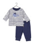 BLUE SEVEN Set bleumarin / albastru fumuriu / alb - Pled.ro