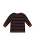 BLUE SEVEN Tricou albastru noapte / maro caramel / grej / alb - Pled.ro