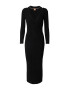 BOSS Black Rochie tricotat 'Famelina' negru / alb - Pled.ro