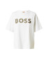 BOSS Black Tricou 'Ekrisp' auriu / negru / alb - Pled.ro