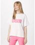 BOSS Black Tricou 'Ekrisp' roz / roz / argintiu / alb - Pled.ro