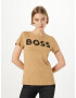 BOSS Black Tricou 'Eventsa' nisipiu / auriu / negru - Pled.ro