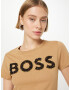 BOSS Black Tricou 'Eventsa' nisipiu / auriu / negru - Pled.ro