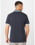 BOSS Green Tricou 'Paddy' bleumarin / albastru deschis / gri - Pled.ro