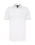 BOSS Black Tricou 'Paddy' gri deschis / verde / alb murdar - Pled.ro