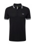 BOSS Black Tricou 'Paddy' gri / negru / alb - Pled.ro