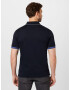 BOSS Black Tricou 'Parlay' bleumarin / azur / alb - Pled.ro