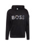 BOSS Green Bluză de molton 'Soody Lotus' albastru porumbel / galben citron / negru / alb - Pled.ro