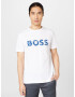 BOSS Green Tricou albastru / alb - Pled.ro