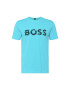 BOSS Green Tricou albastru deschis / verde pin - Pled.ro