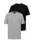 BOSS Green Tricou gri amestecat / verde / negru / alb murdar - Pled.ro