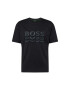 BOSS Green Tricou gri metalic / negru - Pled.ro