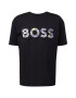 BOSS Green Tricou 'Lotus' galben deschis / mov închis / negru / alb - Pled.ro