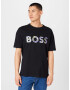 BOSS Green Tricou 'Lotus' galben deschis / mov închis / negru / alb - Pled.ro