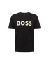 BOSS Green Tricou negru / alb - Pled.ro